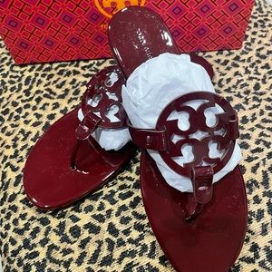 Tory Burch Miller Soft Patent Sandals